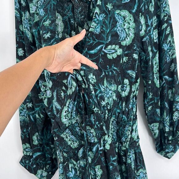 Free People Boho Western Cowgirl Green Dance 'Till Dawn Romper Small - Picture 5 of 11